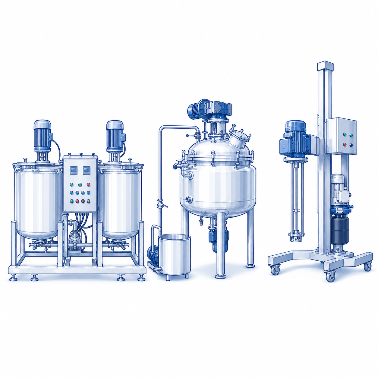 Mixing and emulsifying equipment