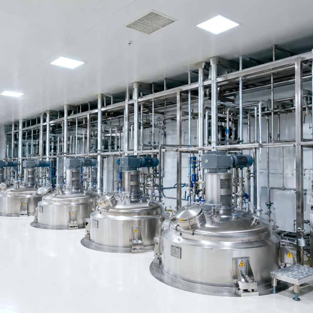 Stainless steel reaction and fine chemical processing system